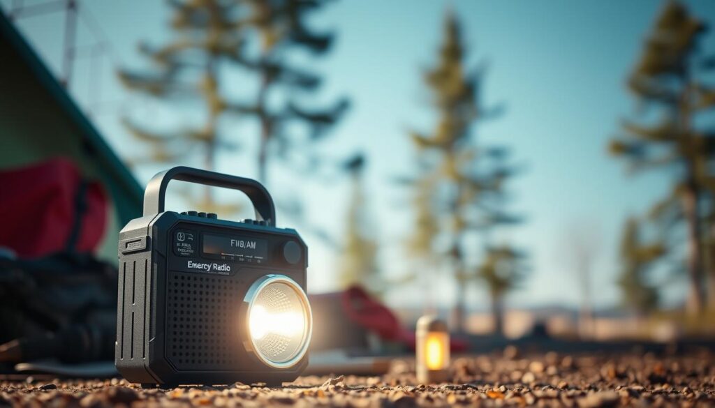radio og lommelygte radio og lommelygte